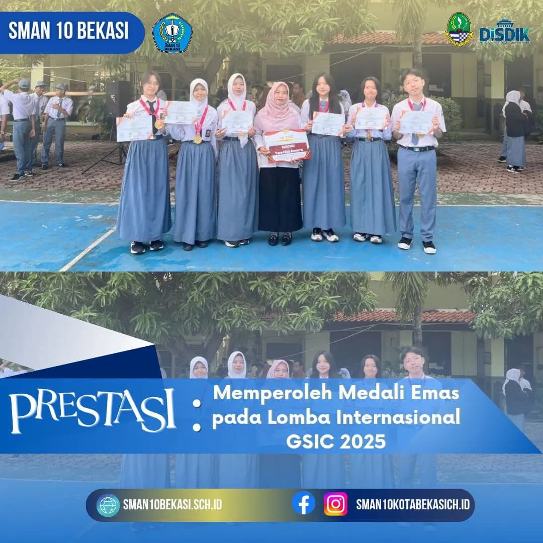 Medali Emas Lomba Internasional GSIC (Global Science Innovation Competition) 2025.
