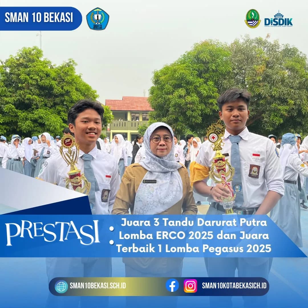 Juara Terbaik 1 Kejuaraan PMR Lomba Tandu Darurat Pegasus di SMKN 5 Bekasi