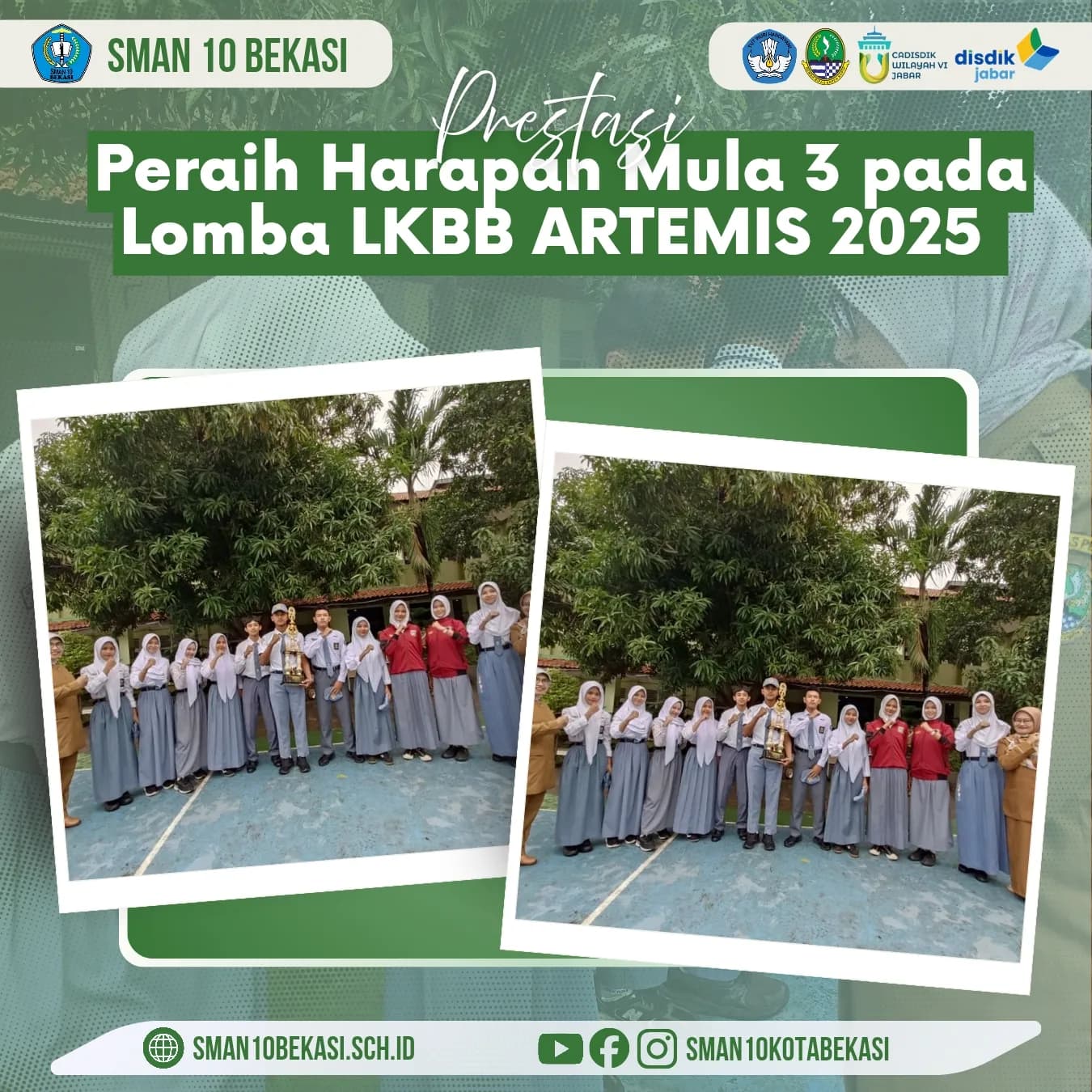 Juara Harapan Mula 3 LKBB ARTEMIs 2026 