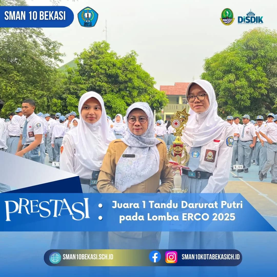 Juara 1 – Kejuaran PMR Lomba Tandu Darurat Putri ERCo di SMAN 4 Bekasi