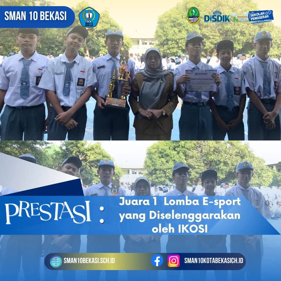 Juara  1 Lomba E-sport IKOSI Tingkat SMA 2025