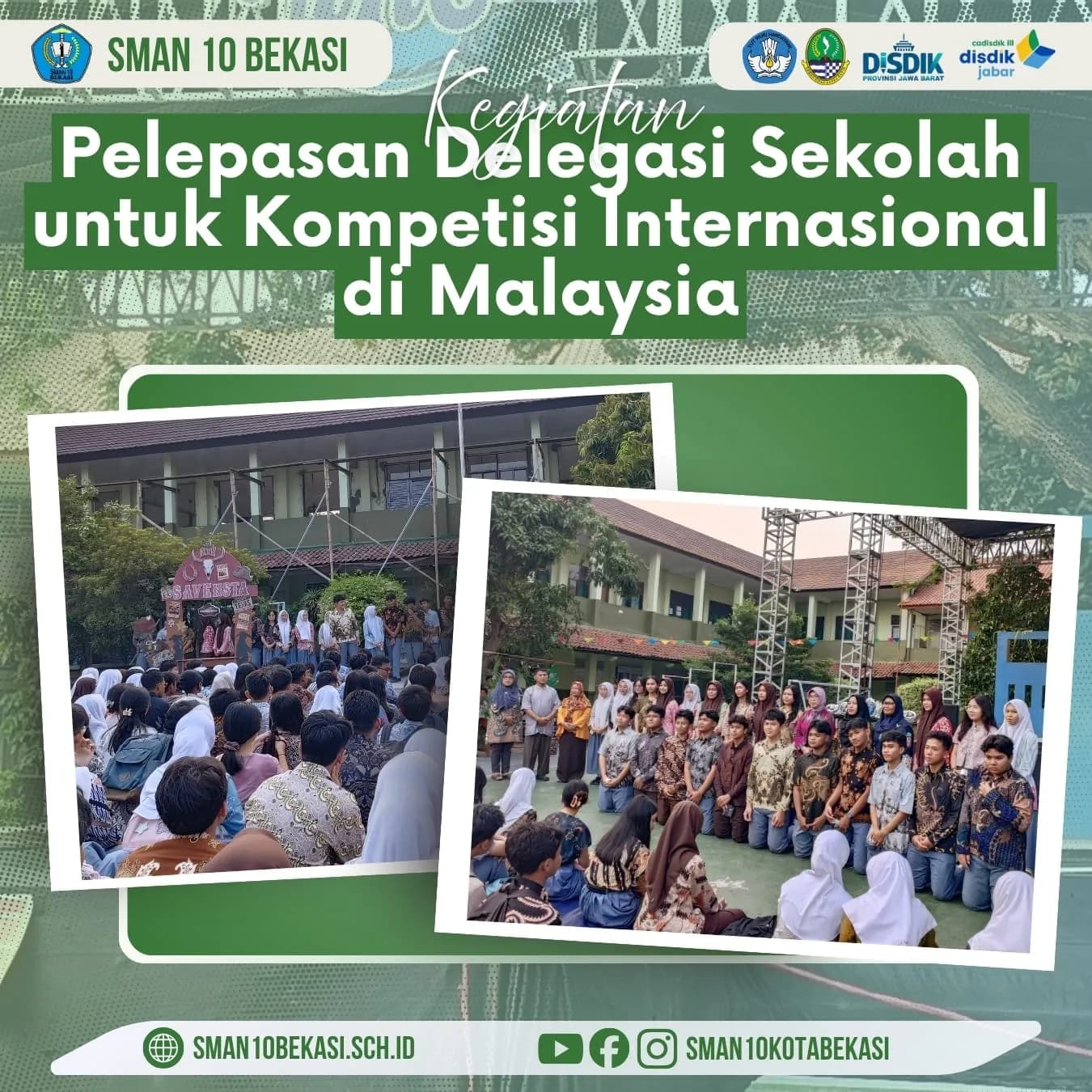 Pelepasan Delegasi Sekolah Lomba ke Malaysia - Gambar 1