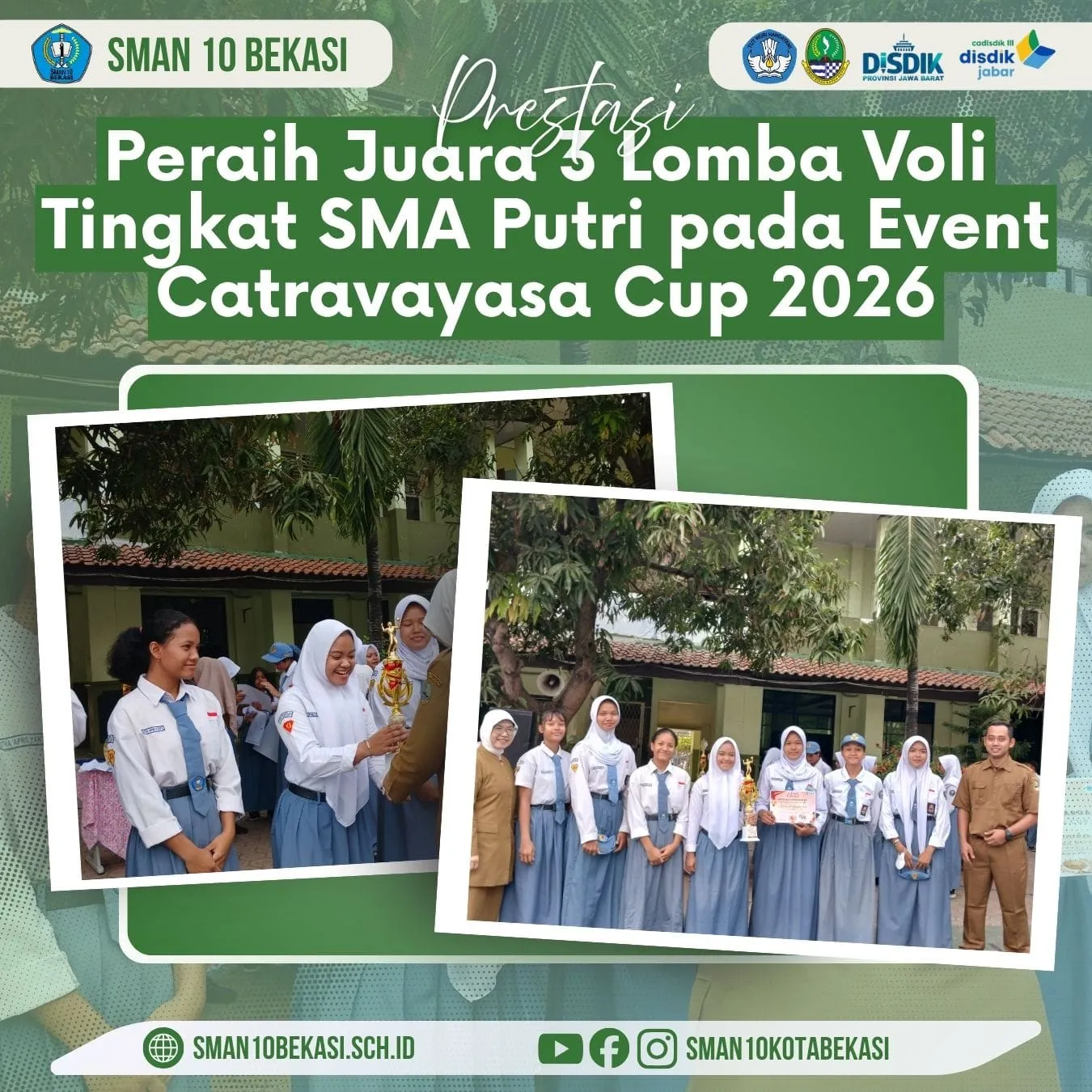 Tim Voli Putri Juara 3 pada Event Catravayasa 2026