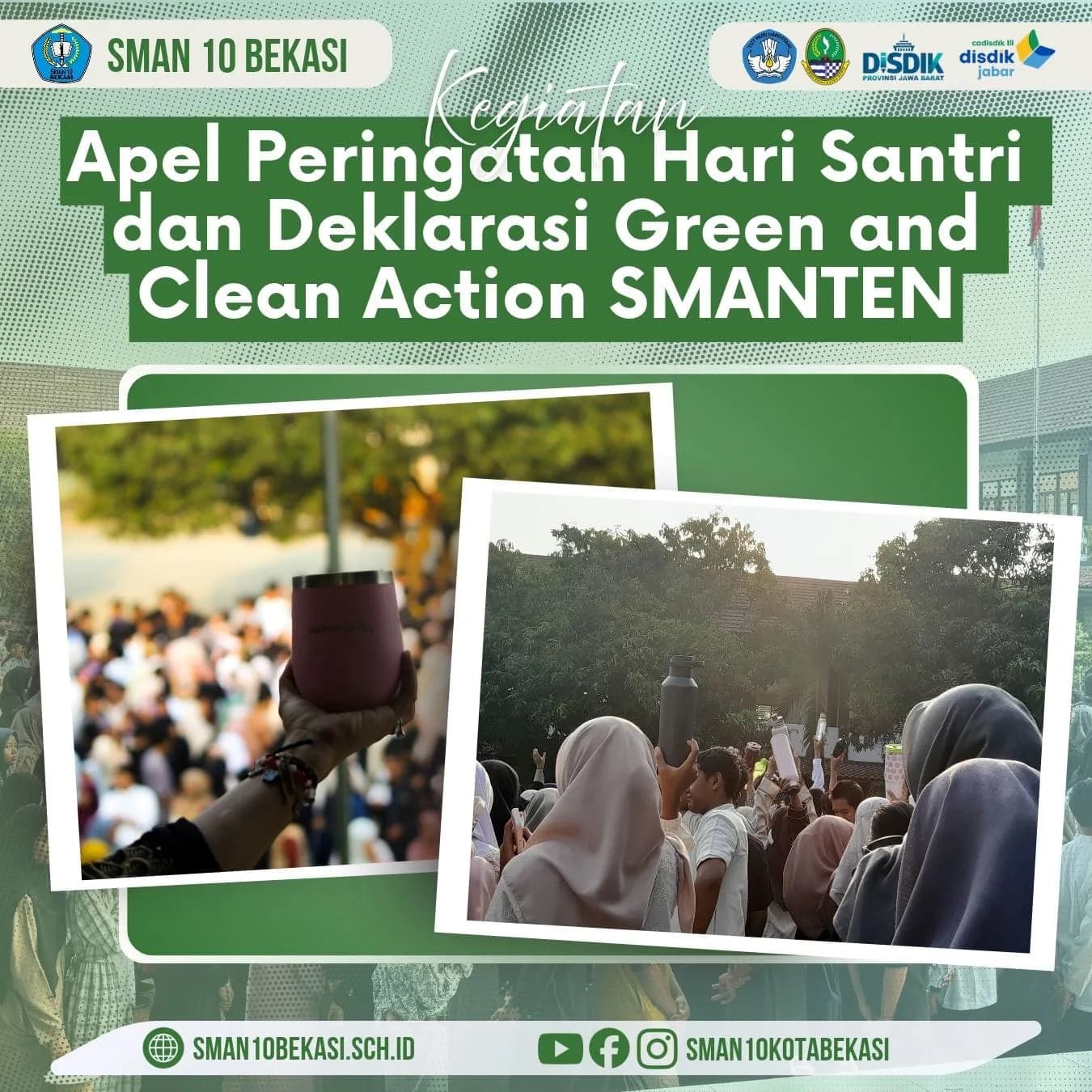 Apel Hari Santri Nasional 2026 dan Aksi Green & Clean Action SMANTENA - Gambar 1