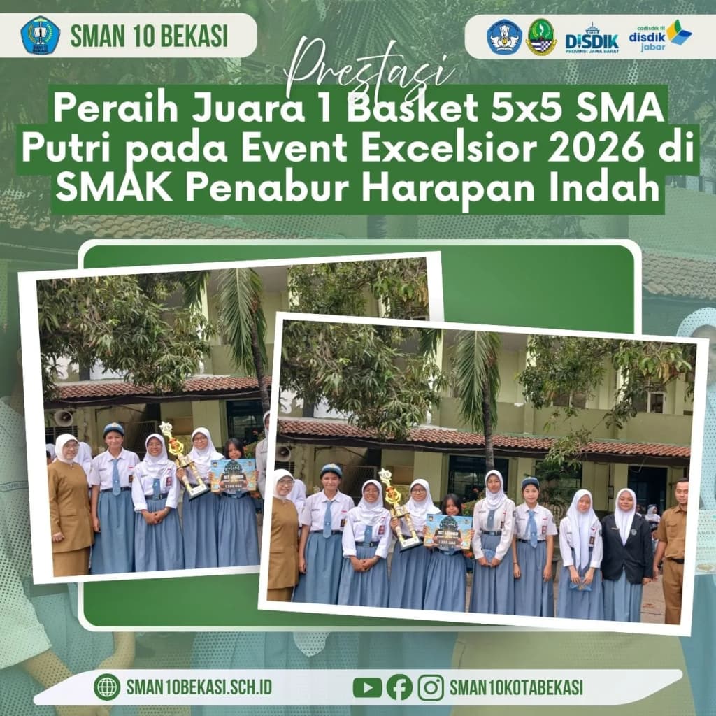 Tim Basket Putri Juara 1  5 x 5 Event Excelsior 2026